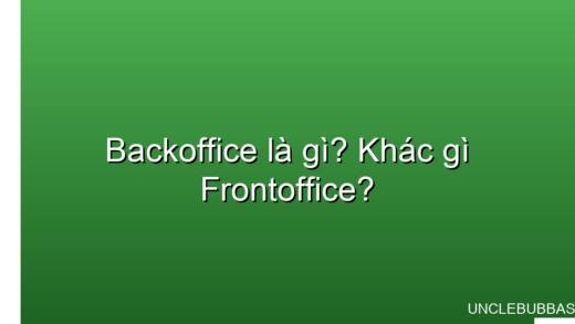 backoffice là gì